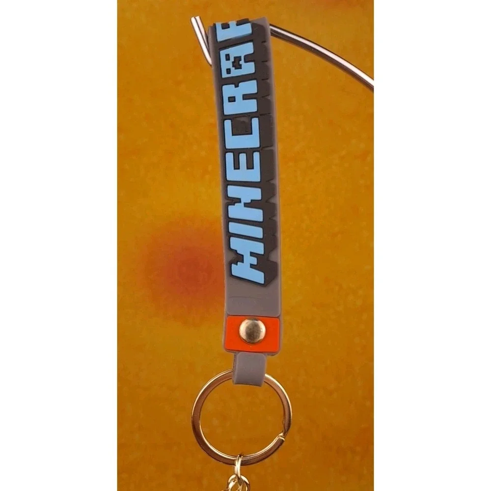 Minecraft Technoblade Style 3D PVC‎ Keychain Backpack Wristlet